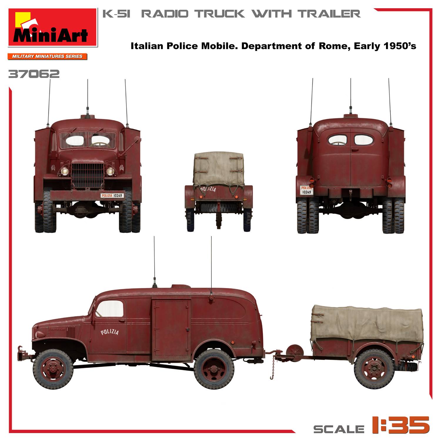 K-51 RADIO TRUCK WITH TRAILER – Image 4