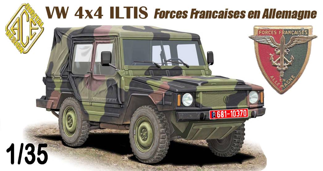 VW Iltis 0.5T Light Truck VW 4x4 Forces Françaises en Allemagne