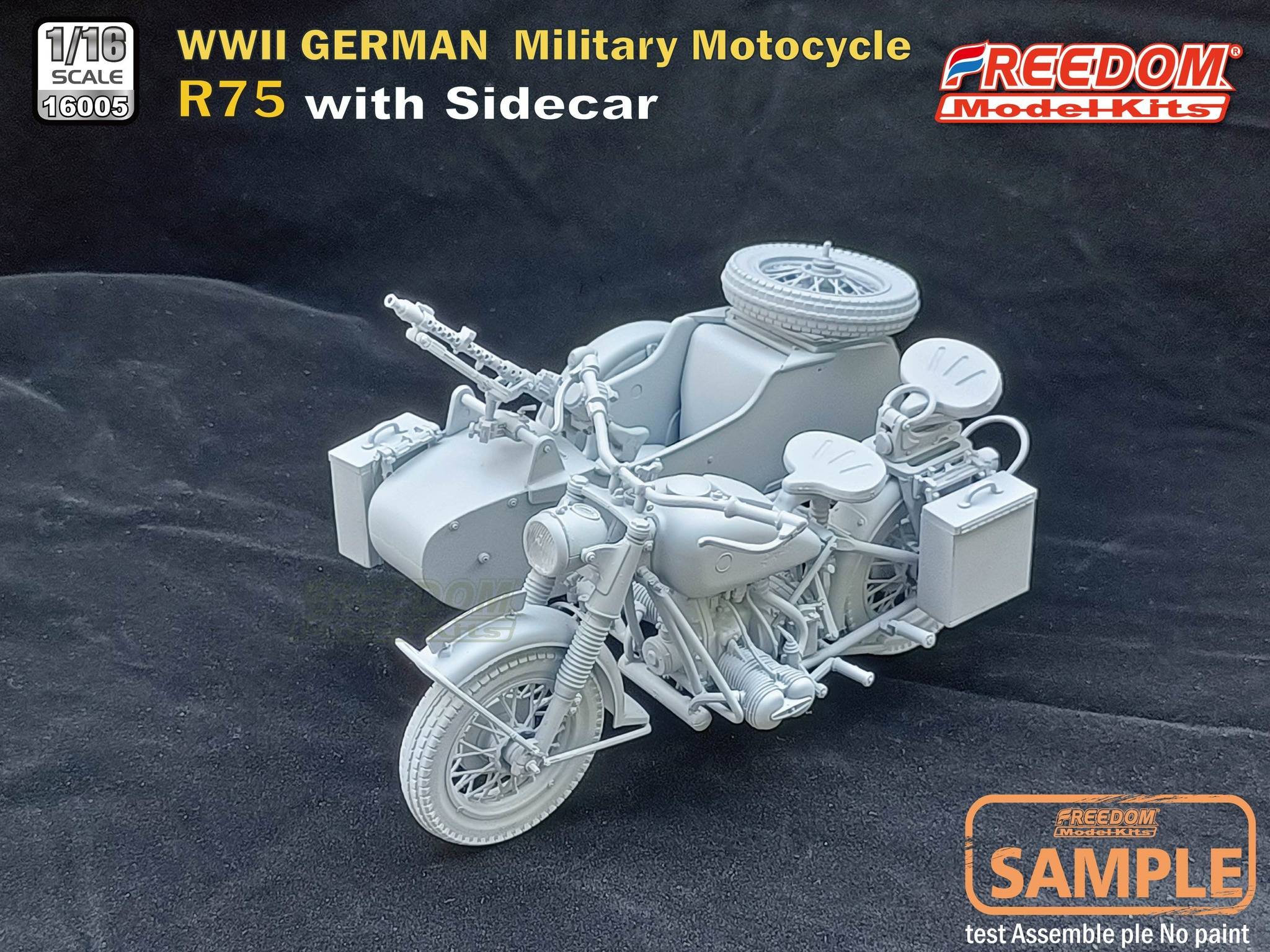 R75 with Sidecar WWII German Motorcycle – Image 2