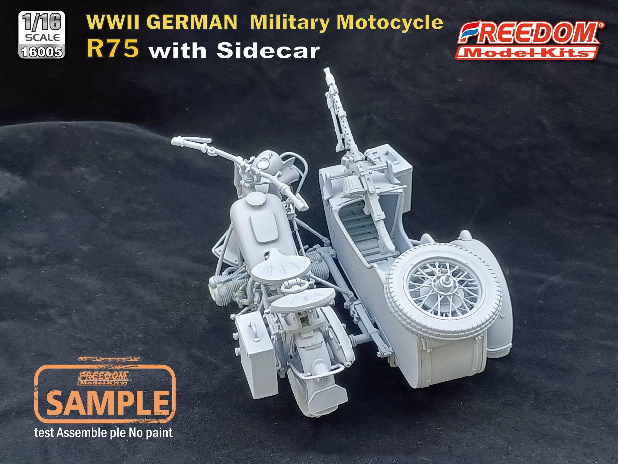 R75 with Sidecar WWII German Motorcycle – Image 3