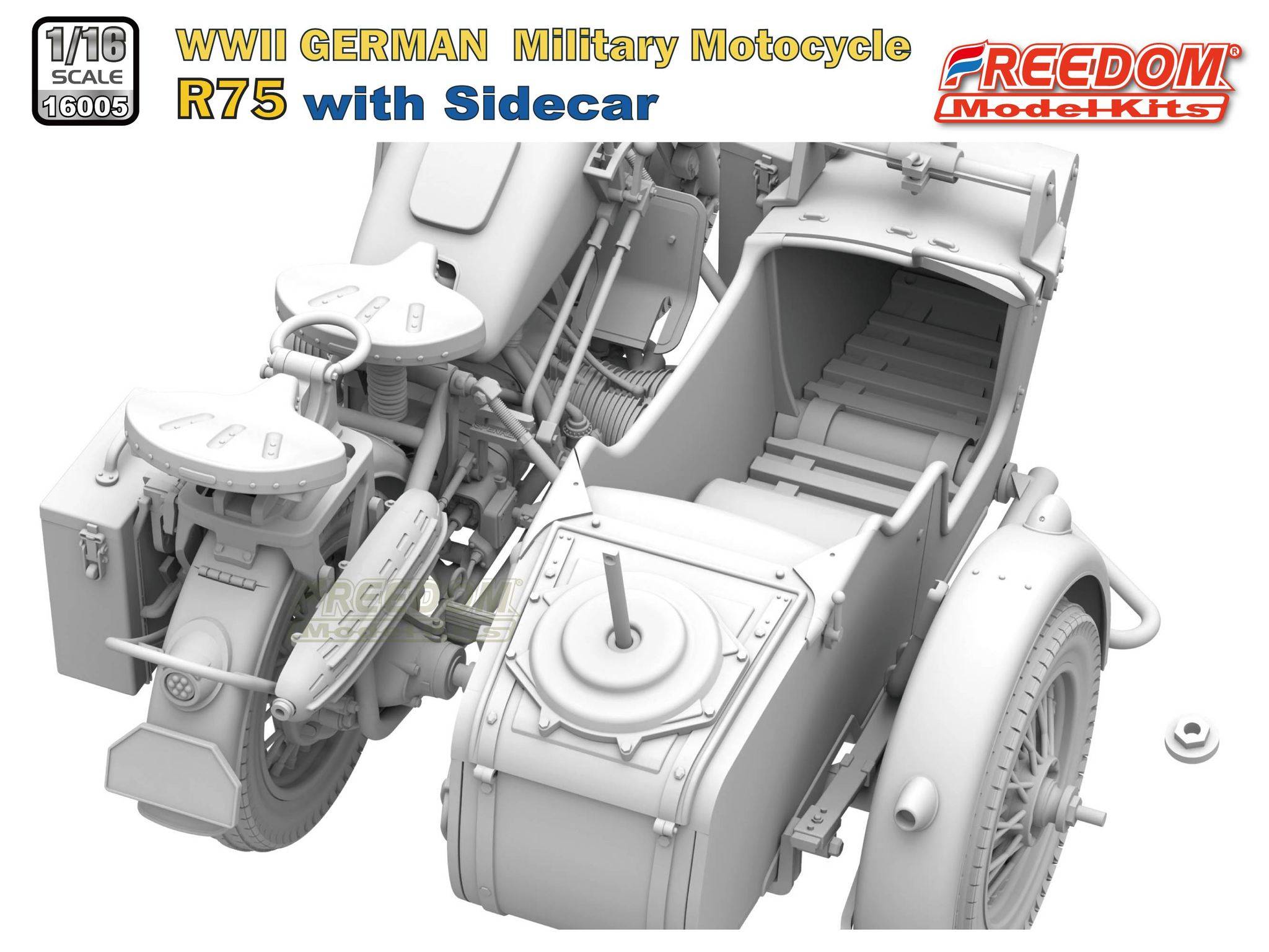 R75 with Sidecar WWII German Motorcycle – Image 5