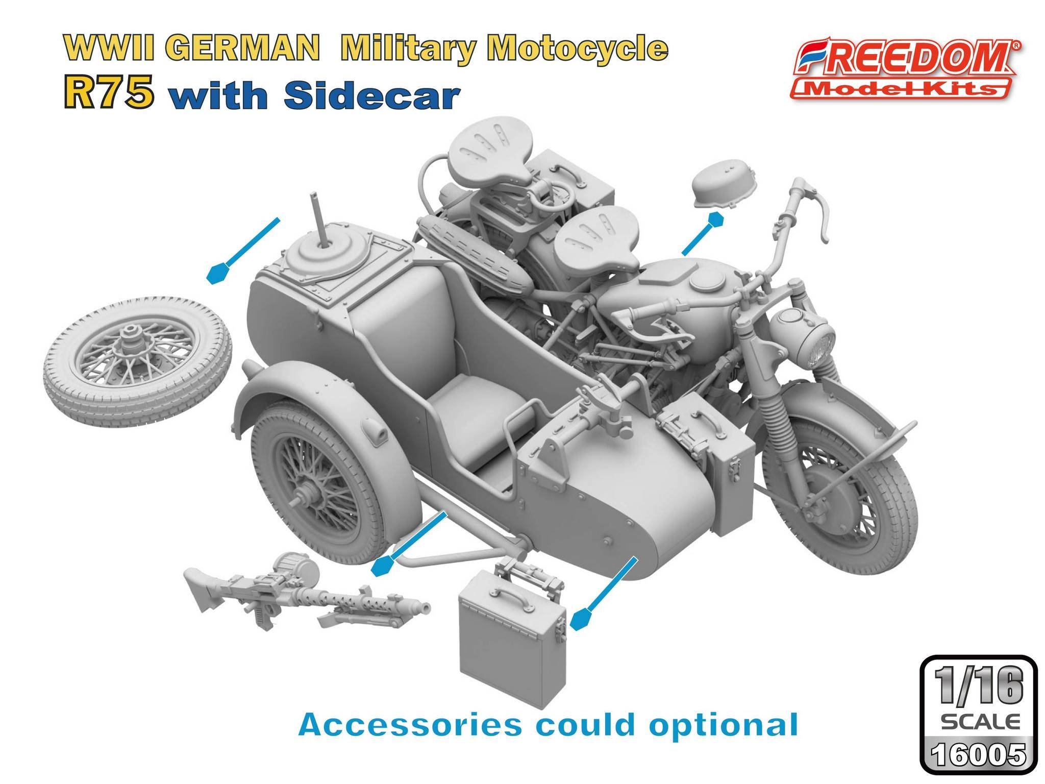 R75 with Sidecar WWII German Motorcycle – Image 6