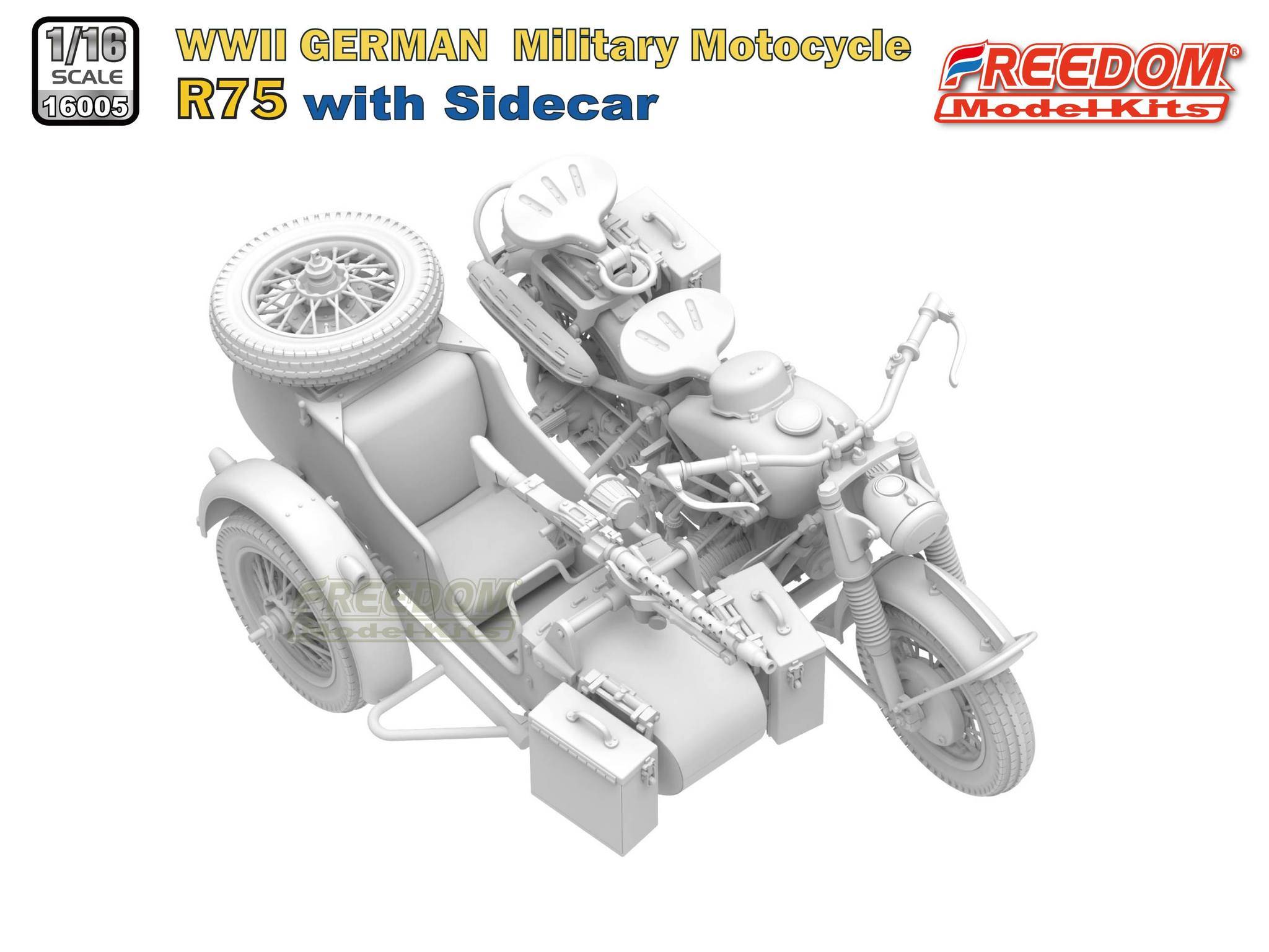 R75 with Sidecar WWII German Motorcycle – Image 7