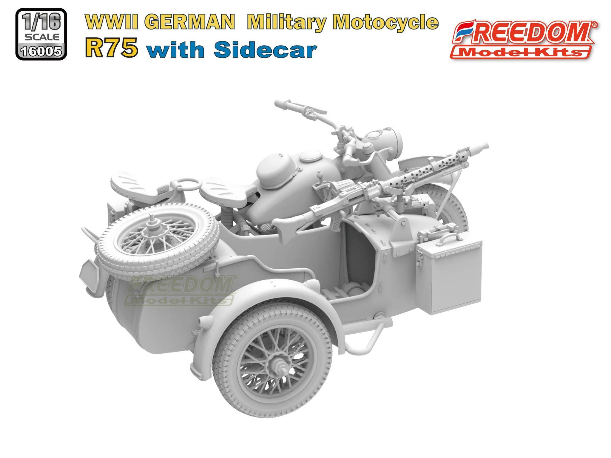 R75 with Sidecar WWII German Motorcycle – Image 8