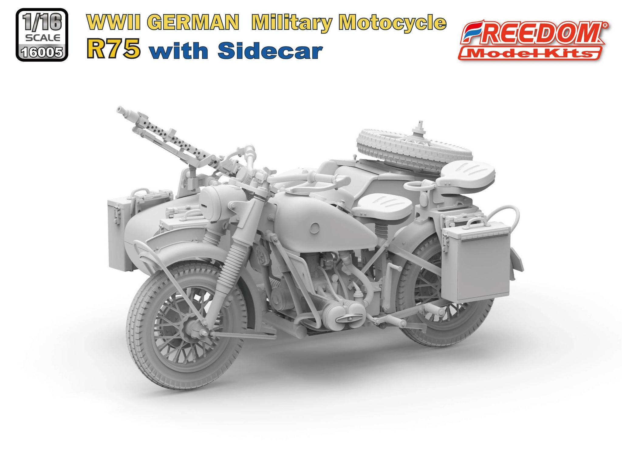 R75 with Sidecar WWII German Motorcycle – Image 9