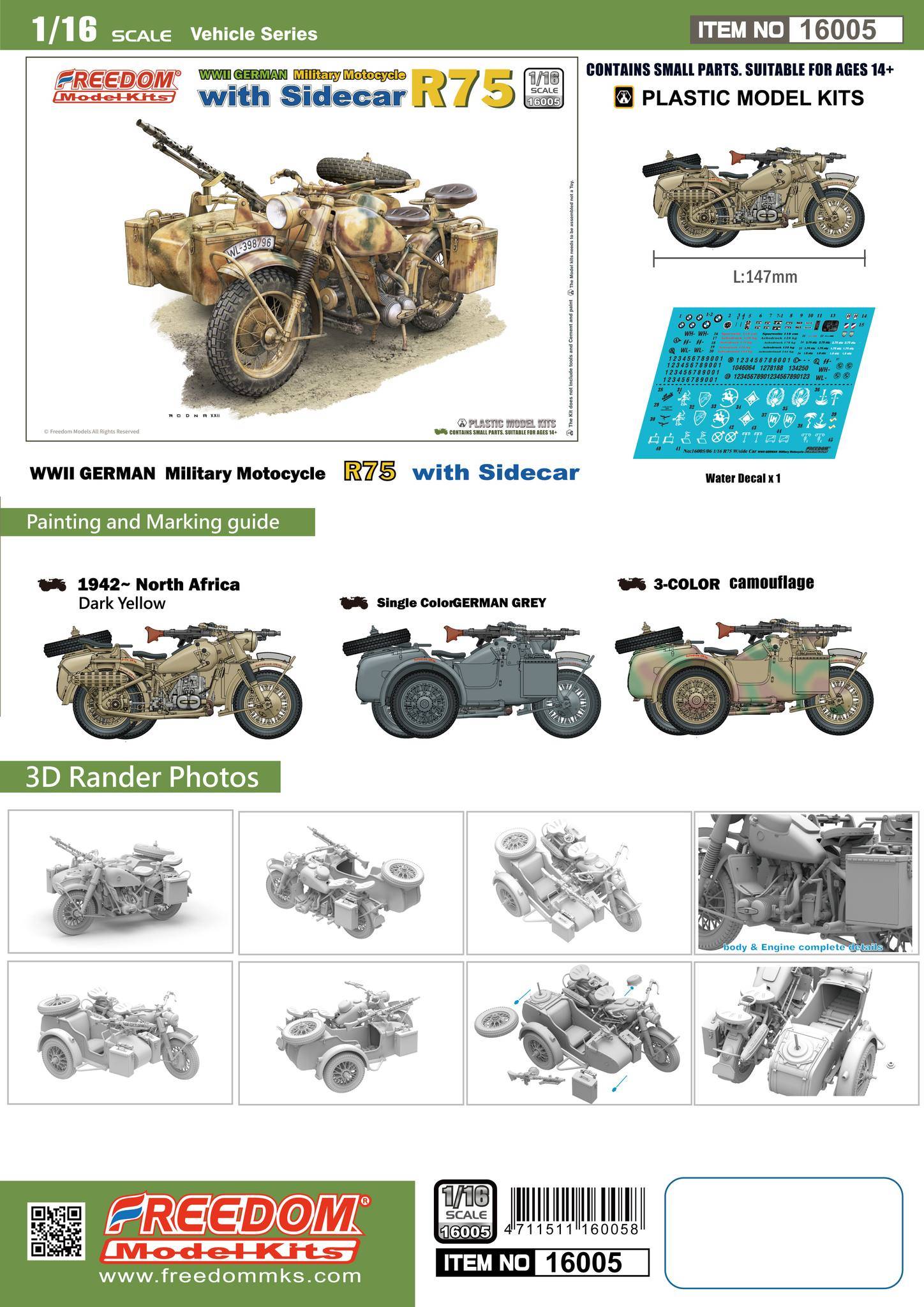R75 with Sidecar WWII German Motorcycle – Image 10