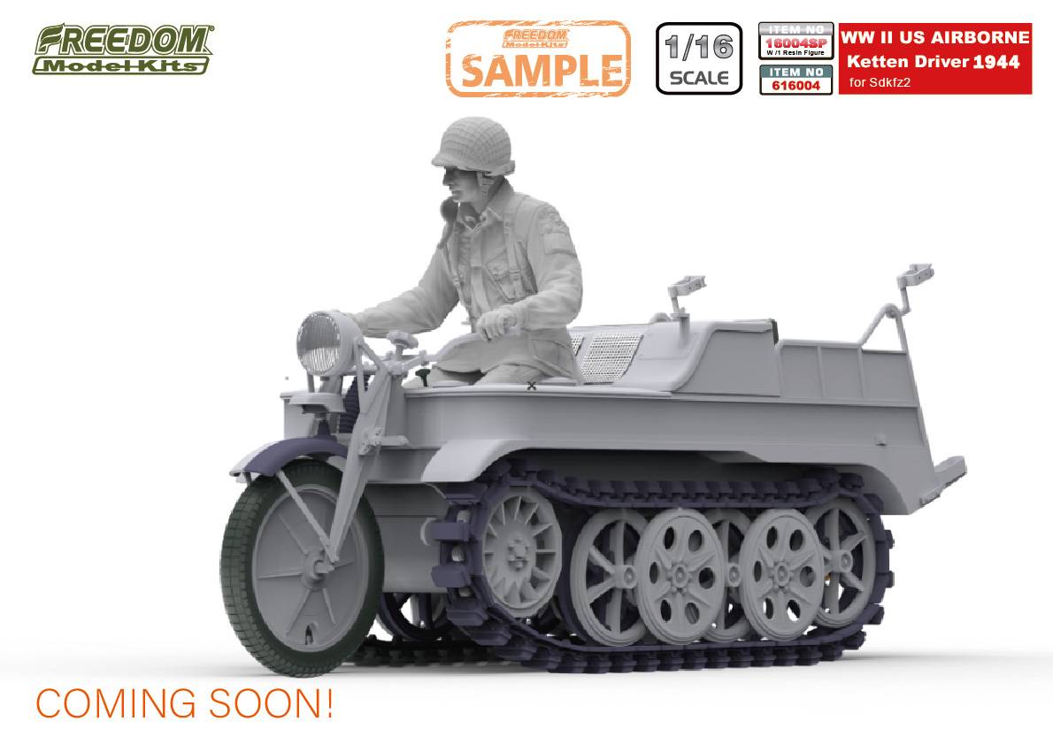 Captured by US Army WWII GERMAN Sd.kfz.2 Kettenkraftrad w/US Airborne Ketten Driver 1944 – Image 2