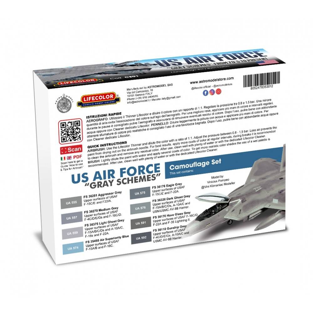 US AIR FORCE "grey schemes" from 1970s to present – Image 2
