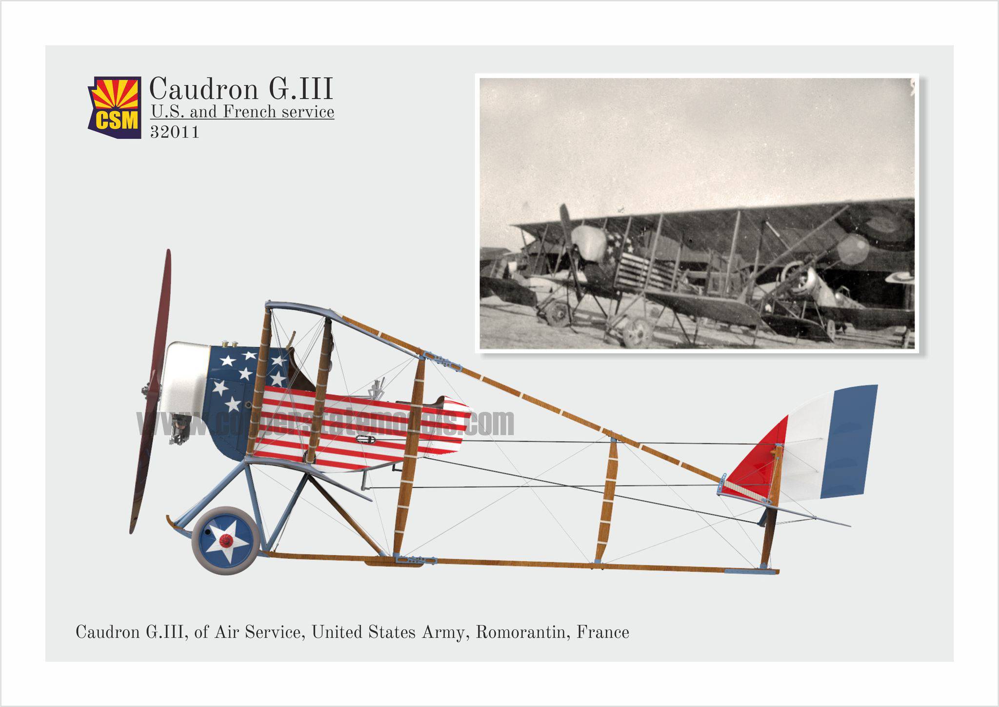 Caudron G.III Late, U.S. and French service – Image 3