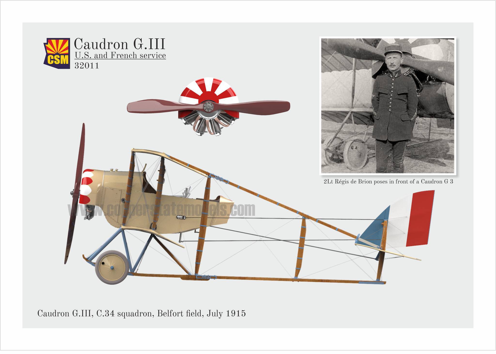 Caudron G.III Late, U.S. and French service – Image 5