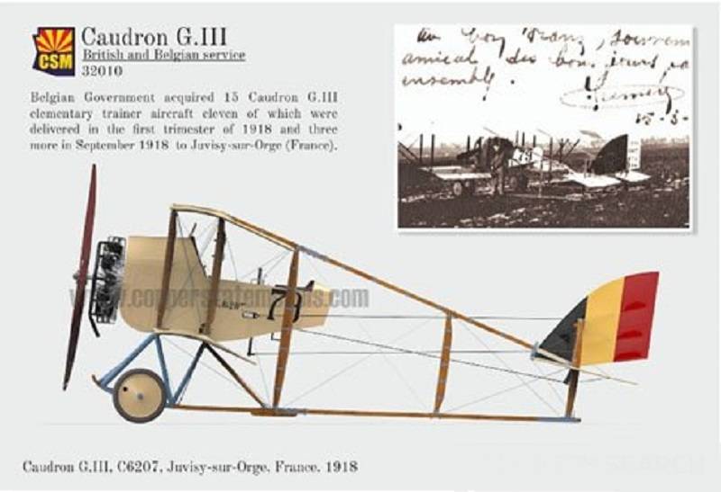 Caudron G.III "Anzani" British and Belgian Service – Image 9