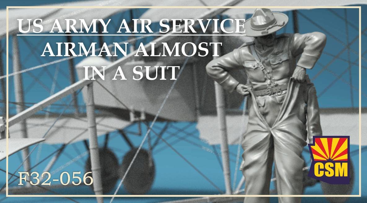 US Army Air Service Airman almost in a suit
