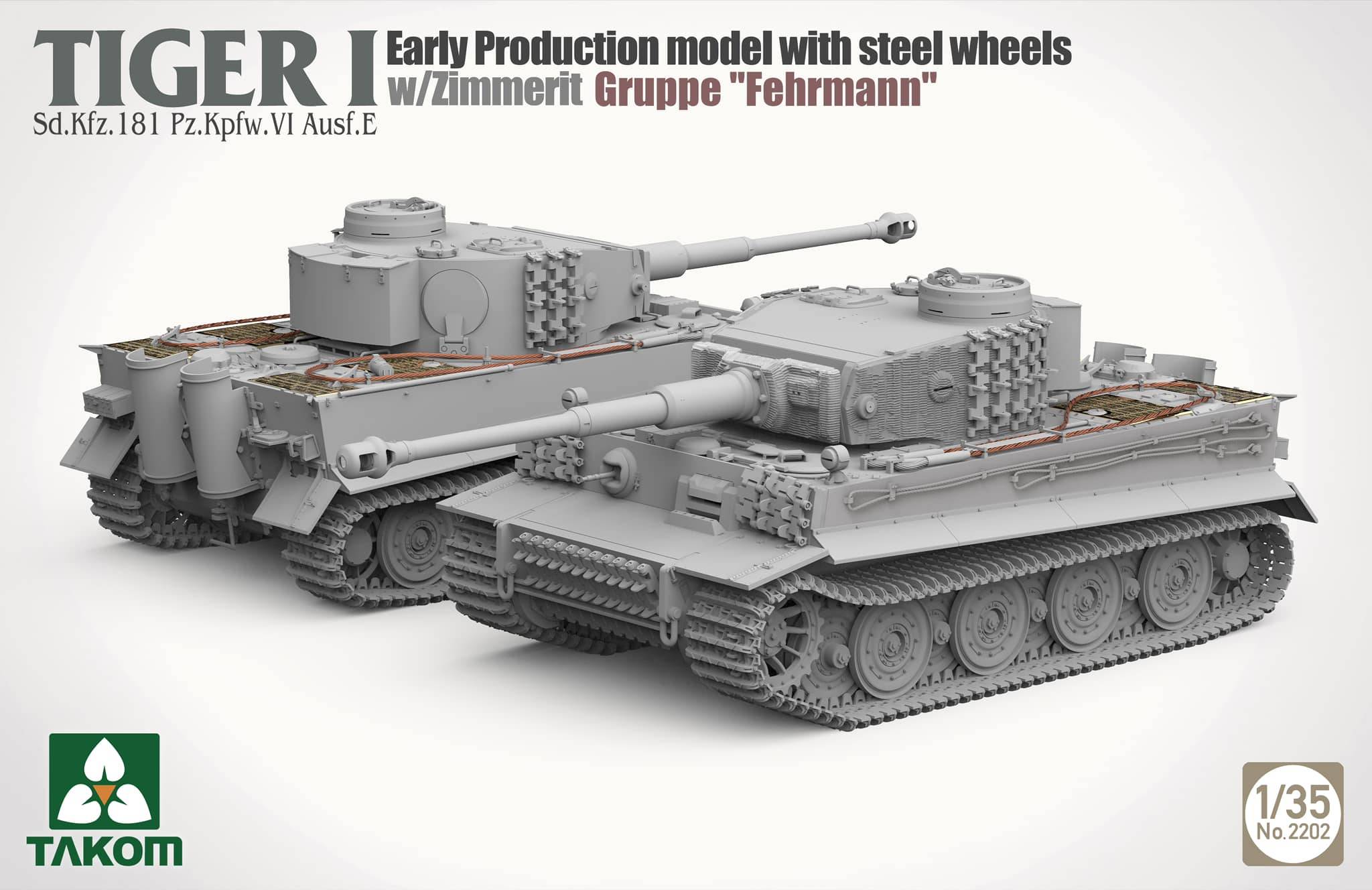 Tiger I Early Production with Steel Wheels w/zimmerit Sd.Kfz. 181 Pz.Kpfw. VI Ausf. E Gruppe "Fehrmann" – Image 2