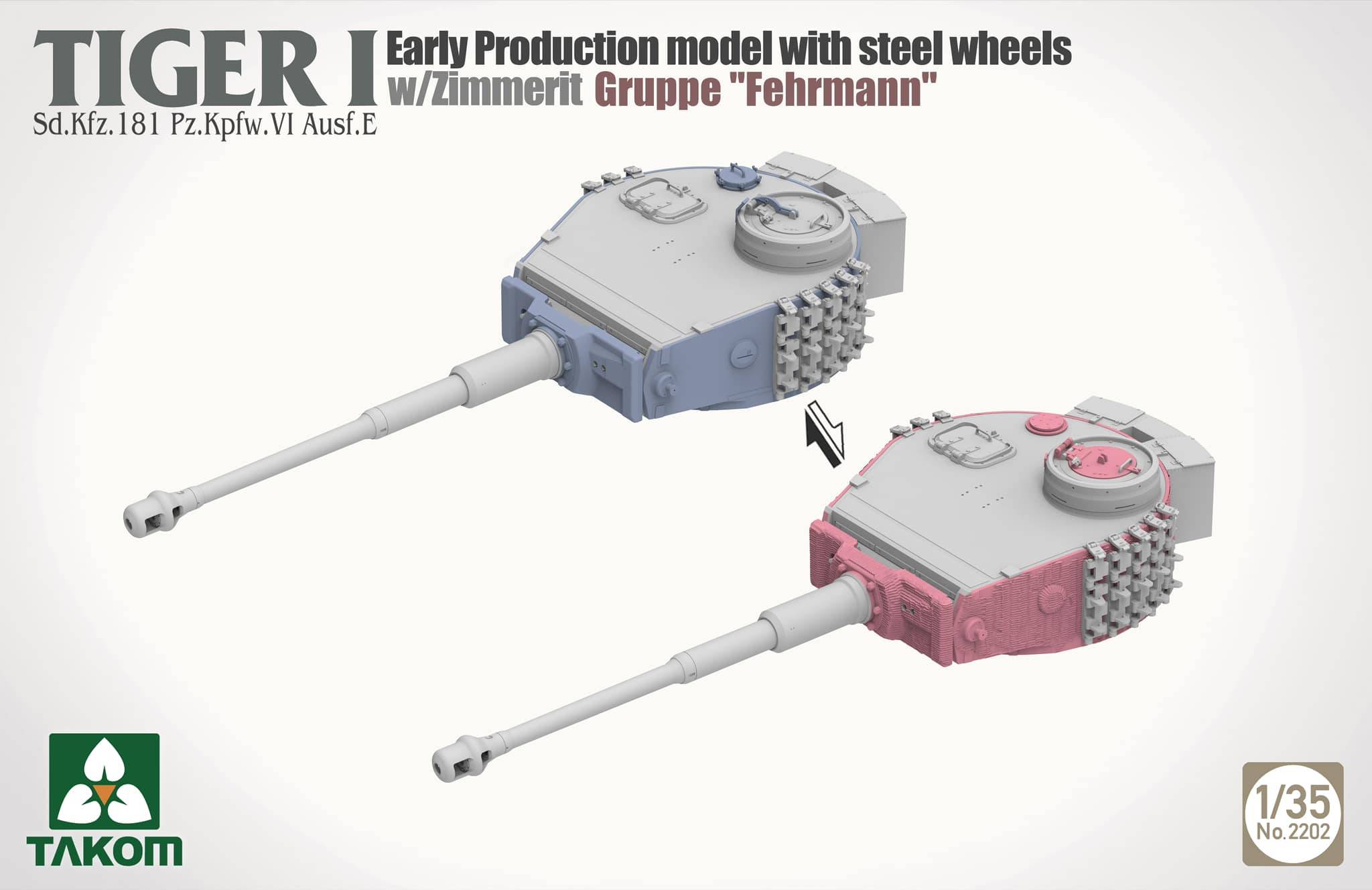 Tiger I Early Production with Steel Wheels w/zimmerit Sd.Kfz. 181 Pz.Kpfw. VI Ausf. E Gruppe "Fehrmann" – Image 5