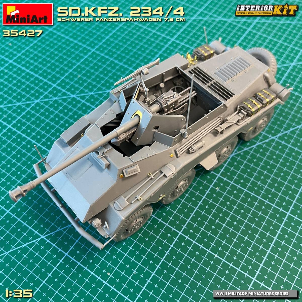Sd.Kfz. 234/4 SCHWERER PANZERSPÄHWAGEN 7,5 cm. INTERIOR KIT – Image 10