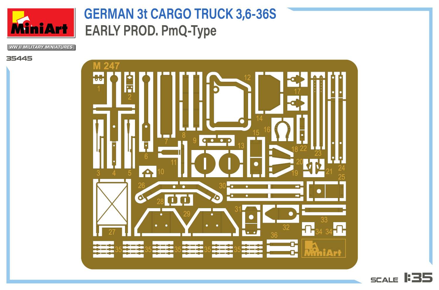GERMAN 3t CARGO TRUCK 3,6-36S EARLY PROD. PmQ-Type – Image 11