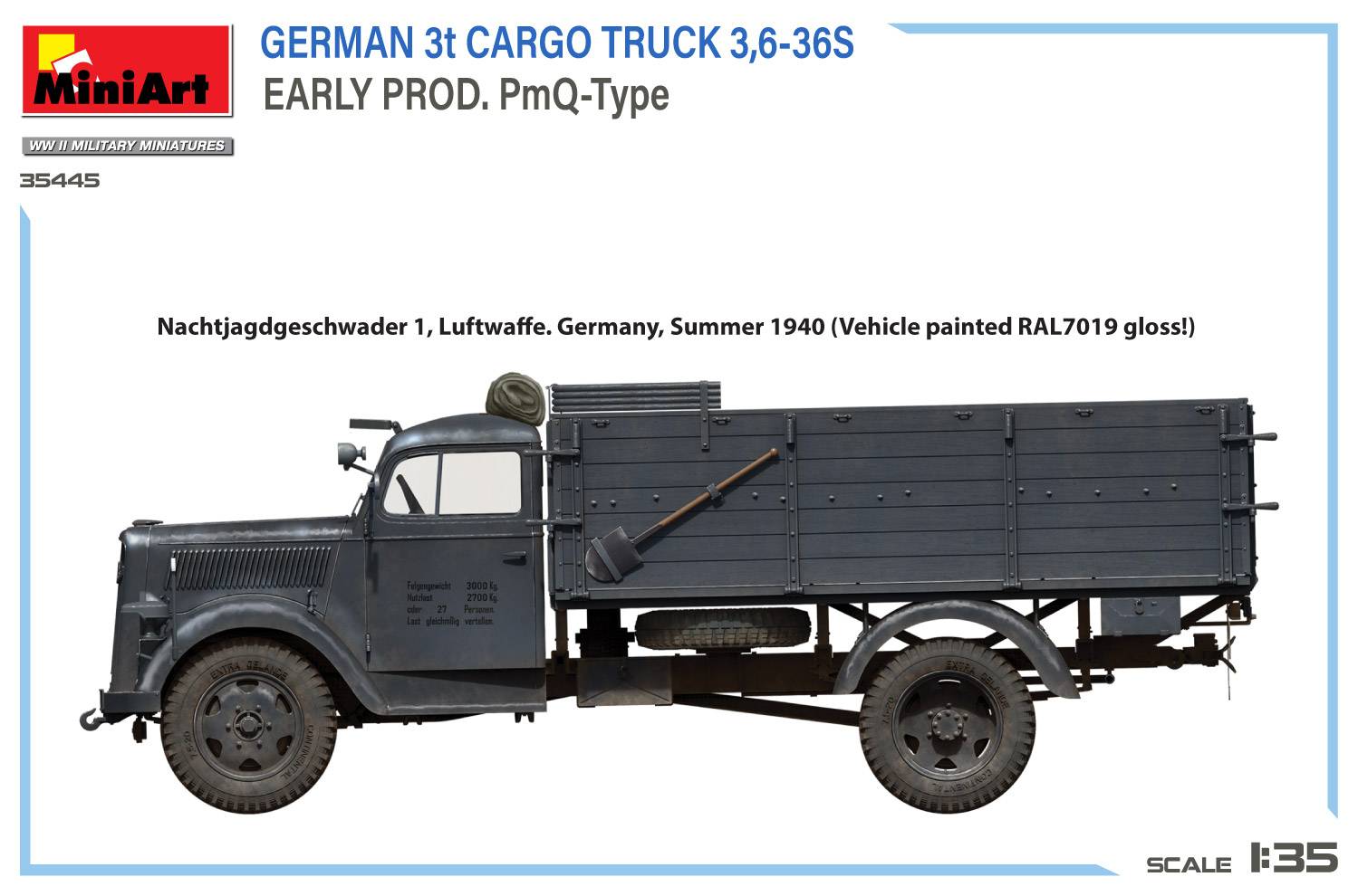 GERMAN 3t CARGO TRUCK 3,6-36S EARLY PROD. PmQ-Type – Image 13