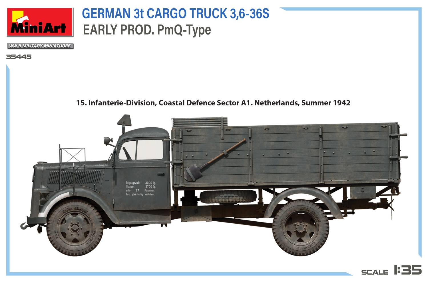 GERMAN 3t CARGO TRUCK 3,6-36S EARLY PROD. PmQ-Type – Image 14