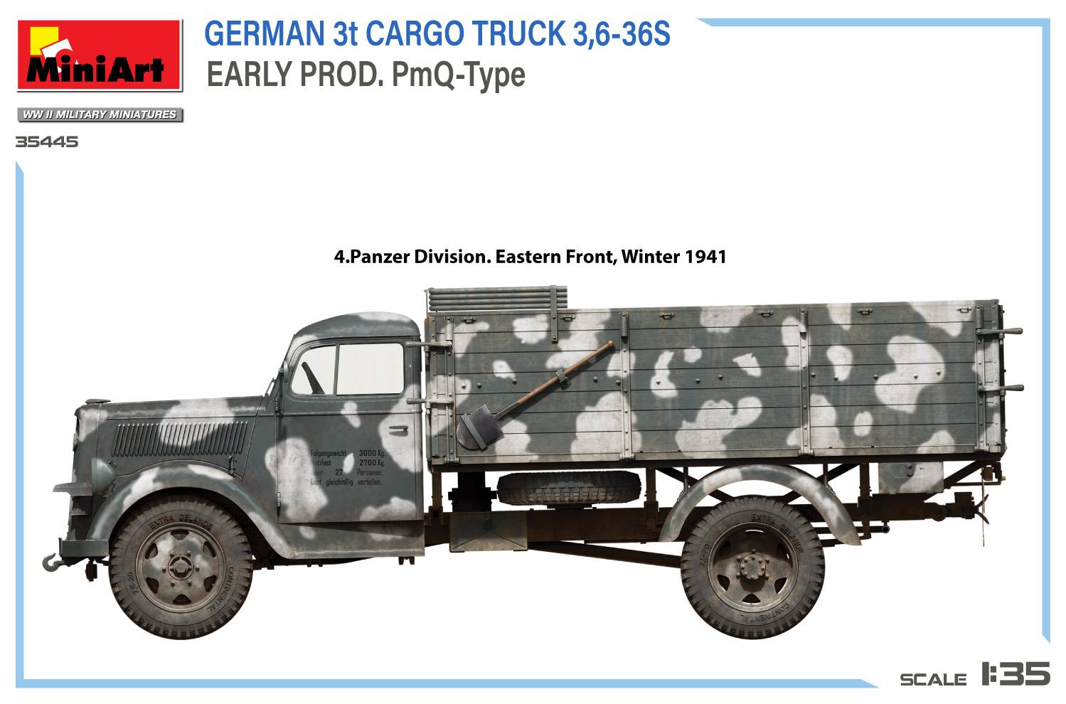 GERMAN 3t CARGO TRUCK 3,6-36S EARLY PROD. PmQ-Type – Image 15