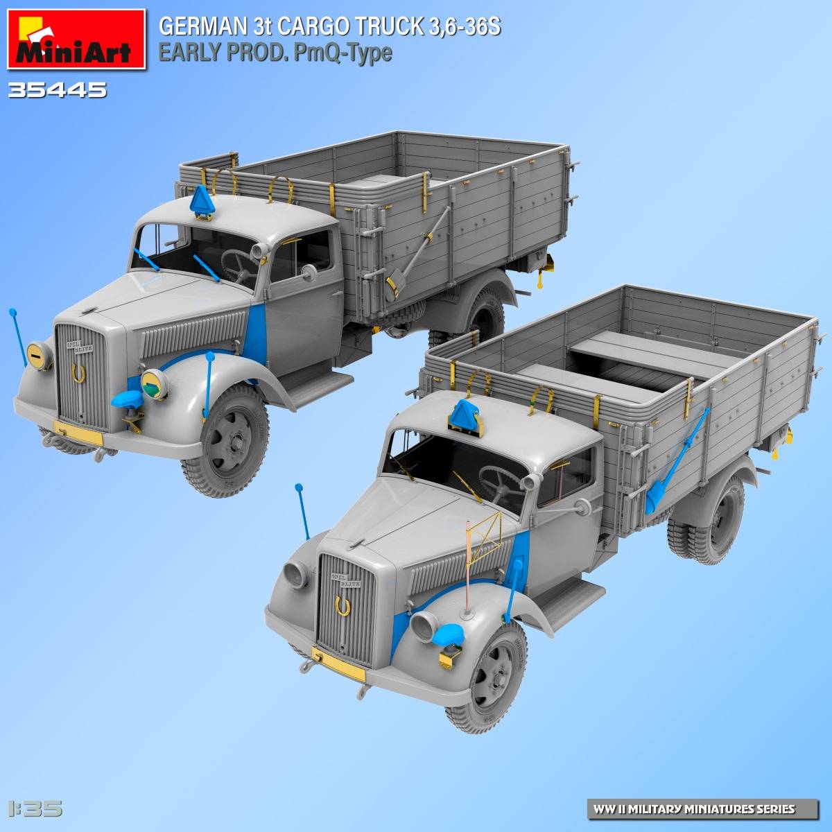 GERMAN 3t CARGO TRUCK 3,6-36S EARLY PROD. PmQ-Type – Image 22