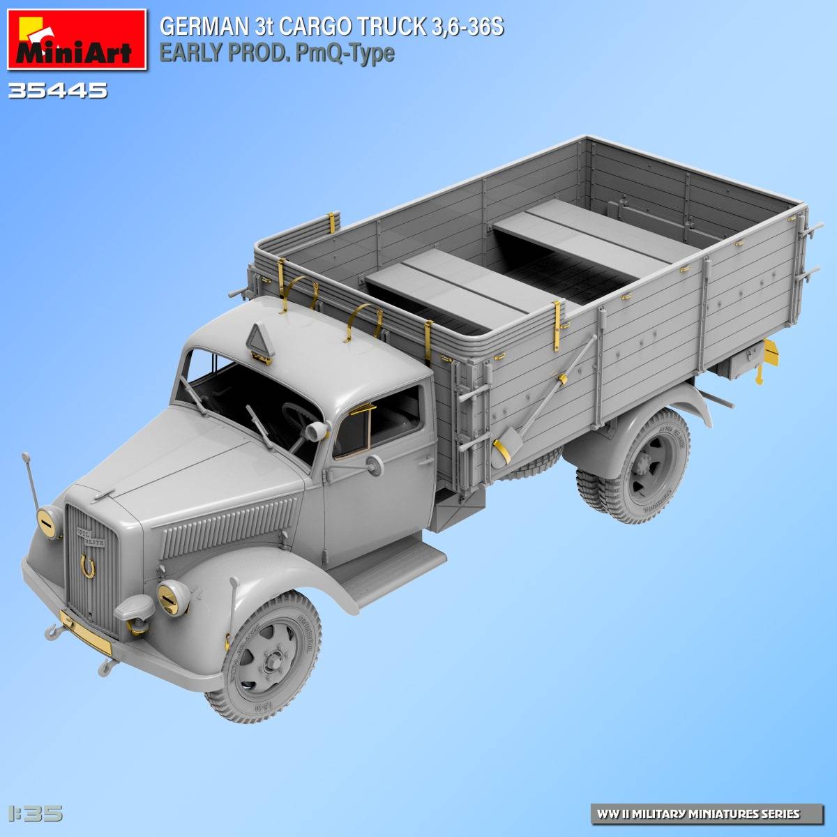 GERMAN 3t CARGO TRUCK 3,6-36S EARLY PROD. PmQ-Type – Image 24