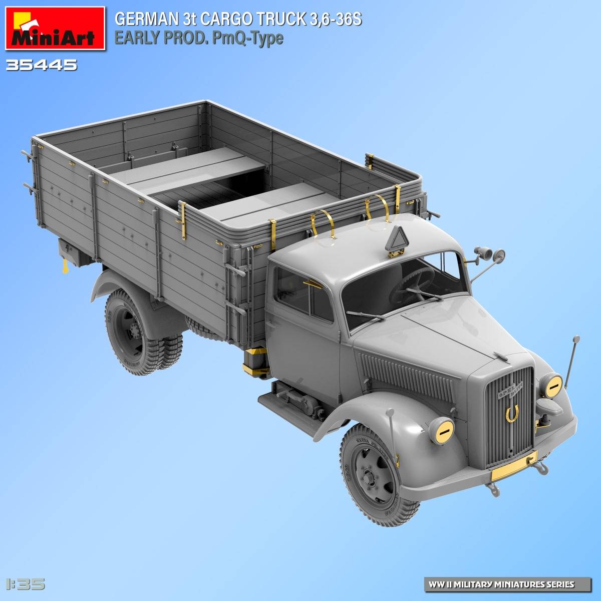 GERMAN 3t CARGO TRUCK 3,6-36S EARLY PROD. PmQ-Type – Image 26