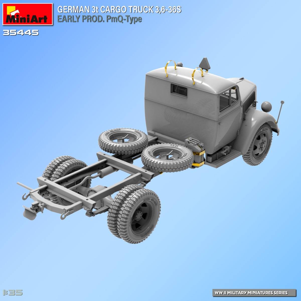 GERMAN 3t CARGO TRUCK 3,6-36S EARLY PROD. PmQ-Type – Image 29