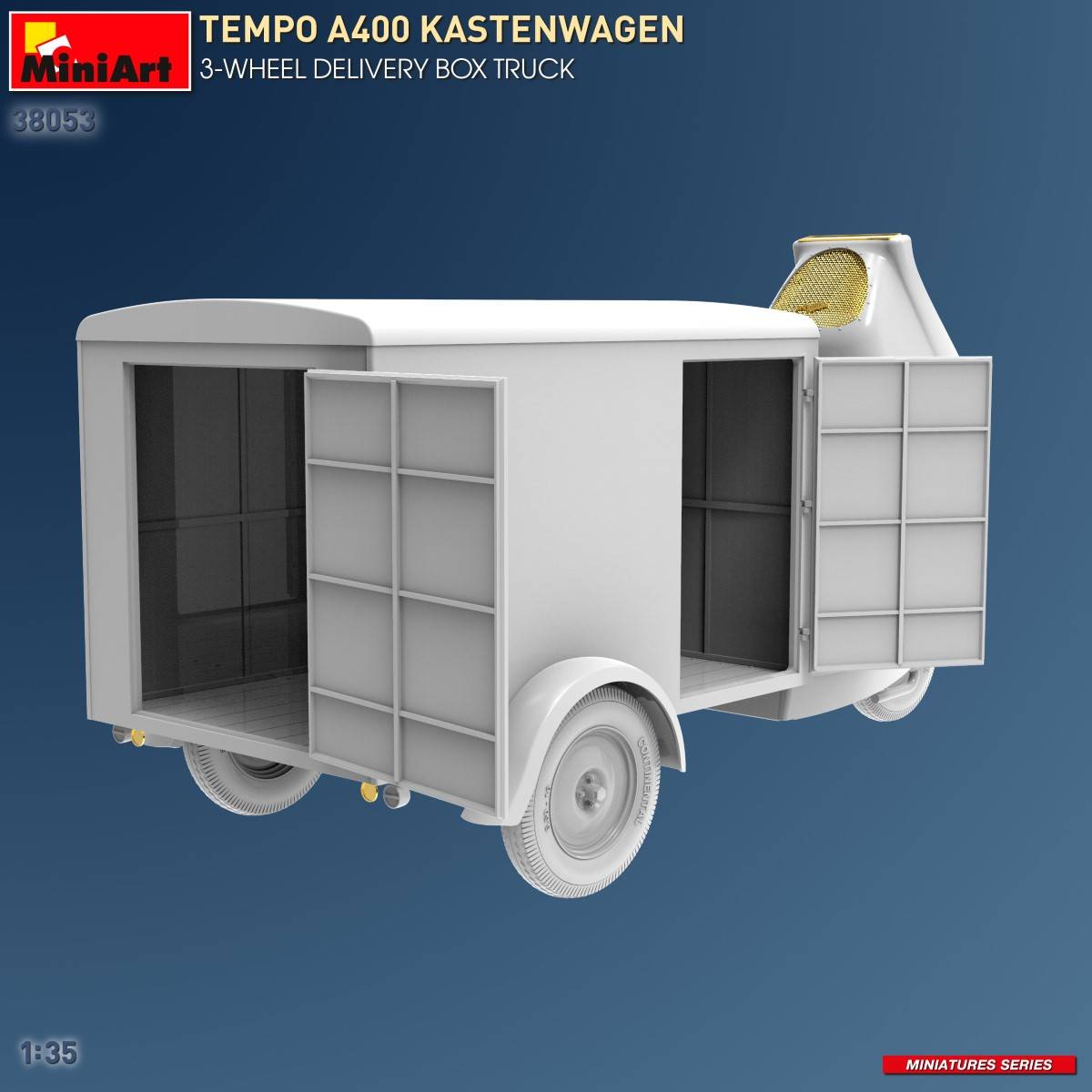 TEMPO A400 KASTENWAGEN 3-WHEEL DELIVERY BOX TRUCK – Image 11