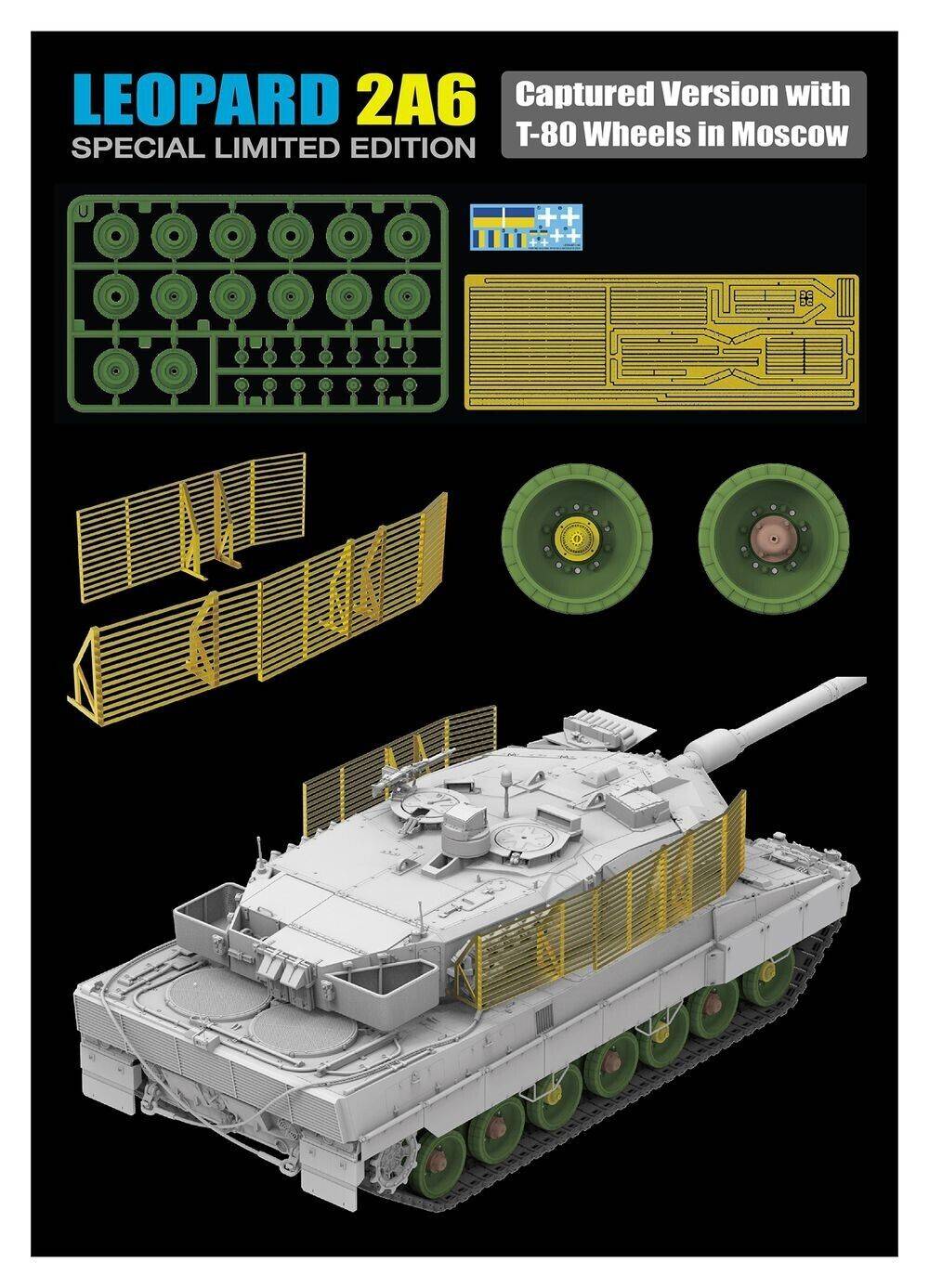 Leopard 2A6 Captured Version with T-80 Wheels in Moscow – Image 2