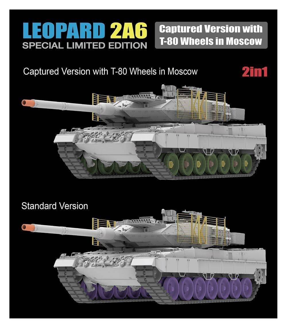 Leopard 2A6 Captured Version with T-80 Wheels in Moscow – Image 3