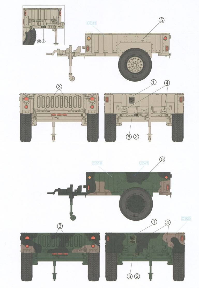 M1101/M1102 Light Tactical Trailer for HMMWV/JLTV Series – Image 4