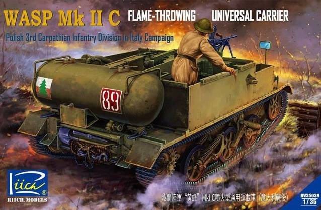 Wasp Mk.IIC Flame Throwing Universal Carrier Polish 3rd Carpathian Infantry Division in Italy Campaign