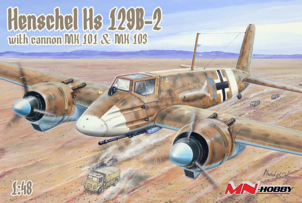 Henschel Hs 129B-2 With Cannon MK 101 And MK 103