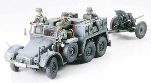 Krupp Protze 1 ton (6x4) Kfz. 69 Towing Truck with 3.7cm Pak – Image 8