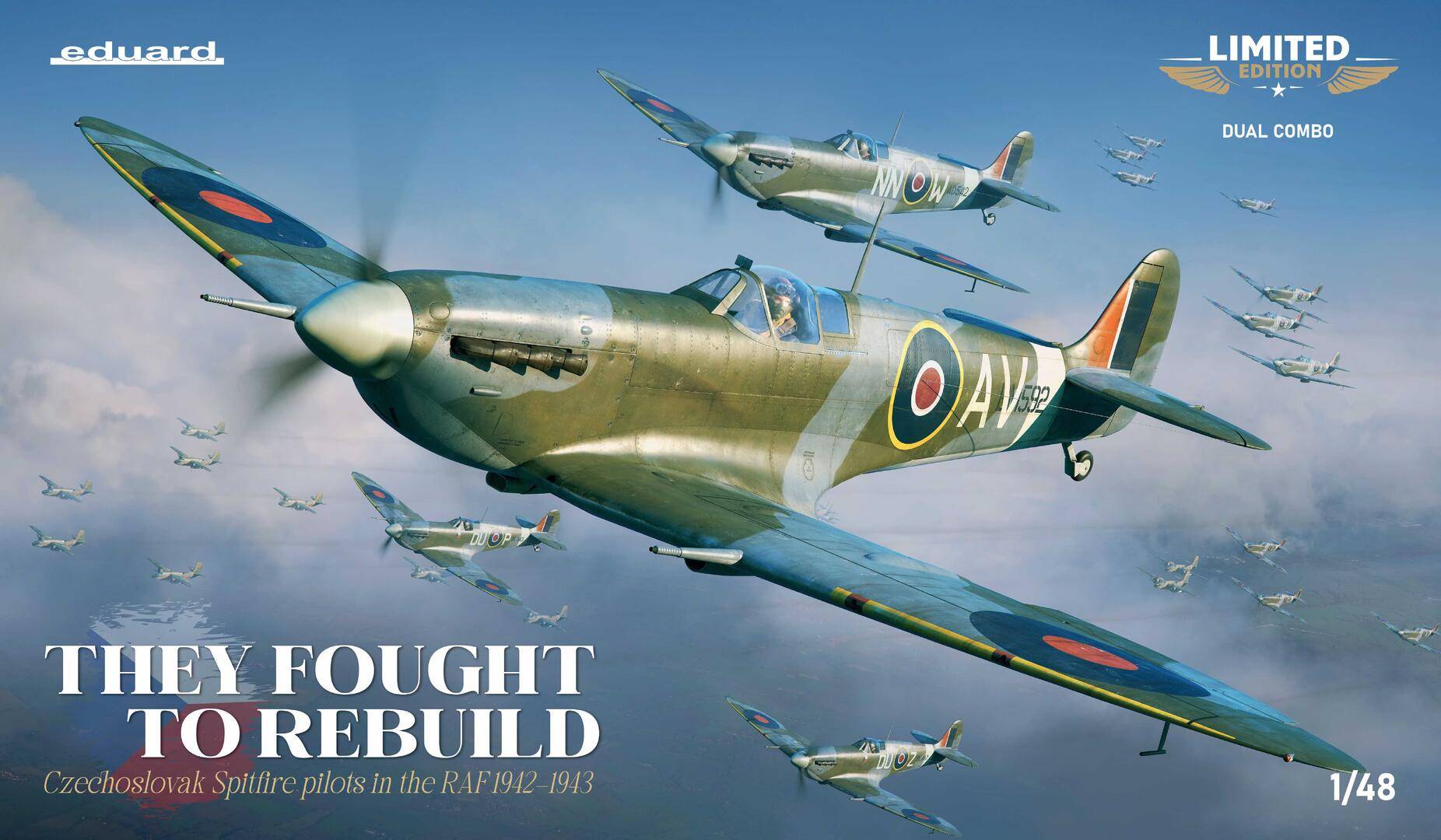 They Fought To Rebuild Czech Spitfire pilots in the RAF 1942-43 Dual Combo - Limited Edition