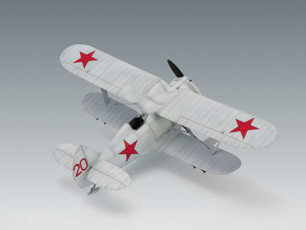 I-153 (winter version) WWII Soviet Biplane Fighter – Image 9