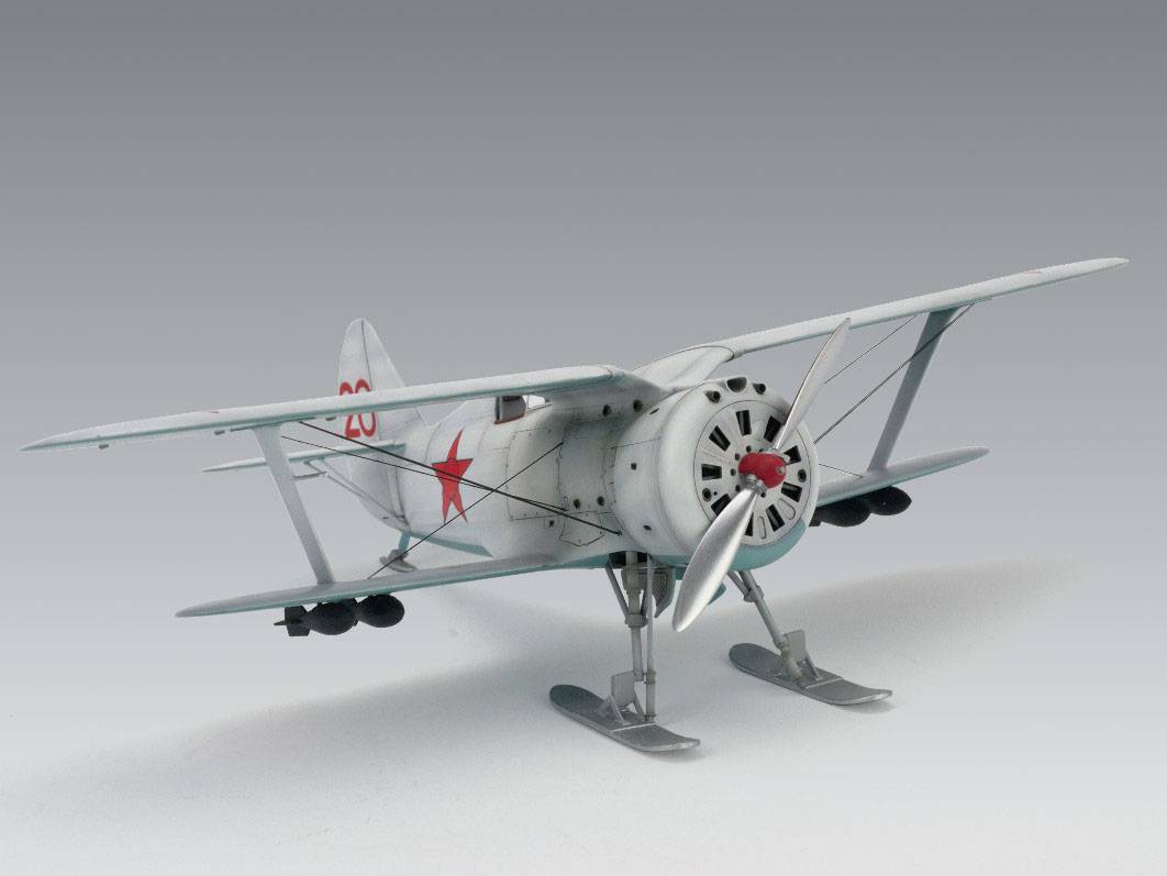 I-153 (winter version) WWII Soviet Biplane Fighter – Image 11