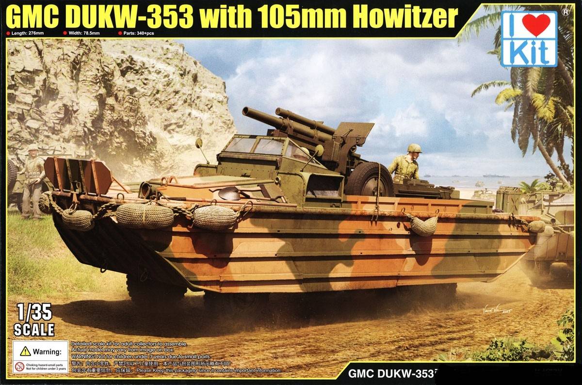 GMC DUKW-353 with 105mm Howitzer