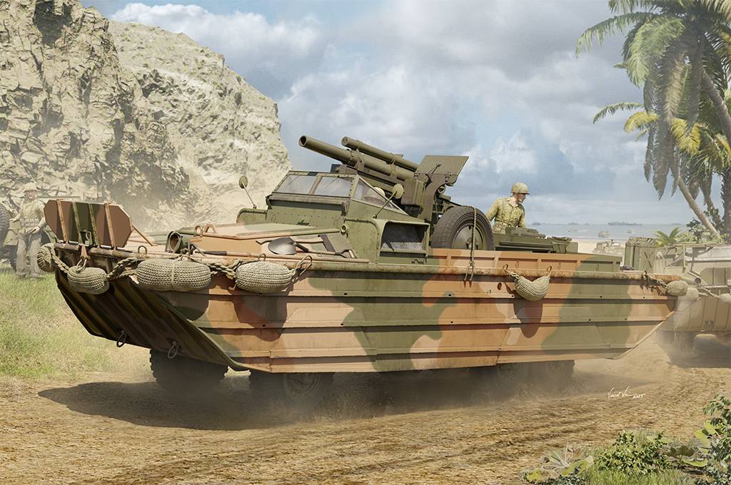 GMC DUKW-353 with 105mm Howitzer – Image 20