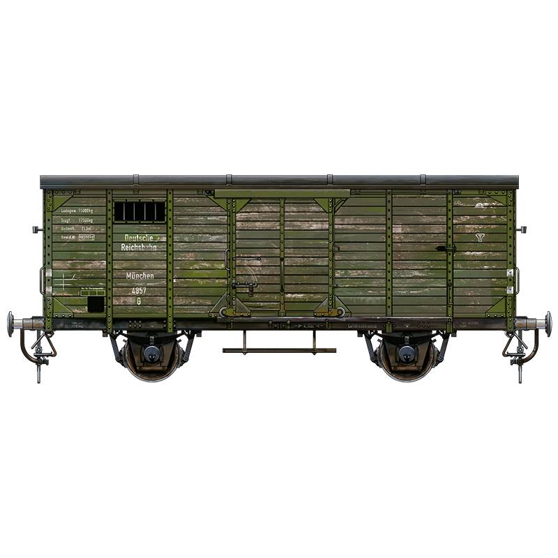 GERMAN RAILWAY COVERED G10 WAGON GEDECKTER GÜTERWAGEN G10 – Image 5