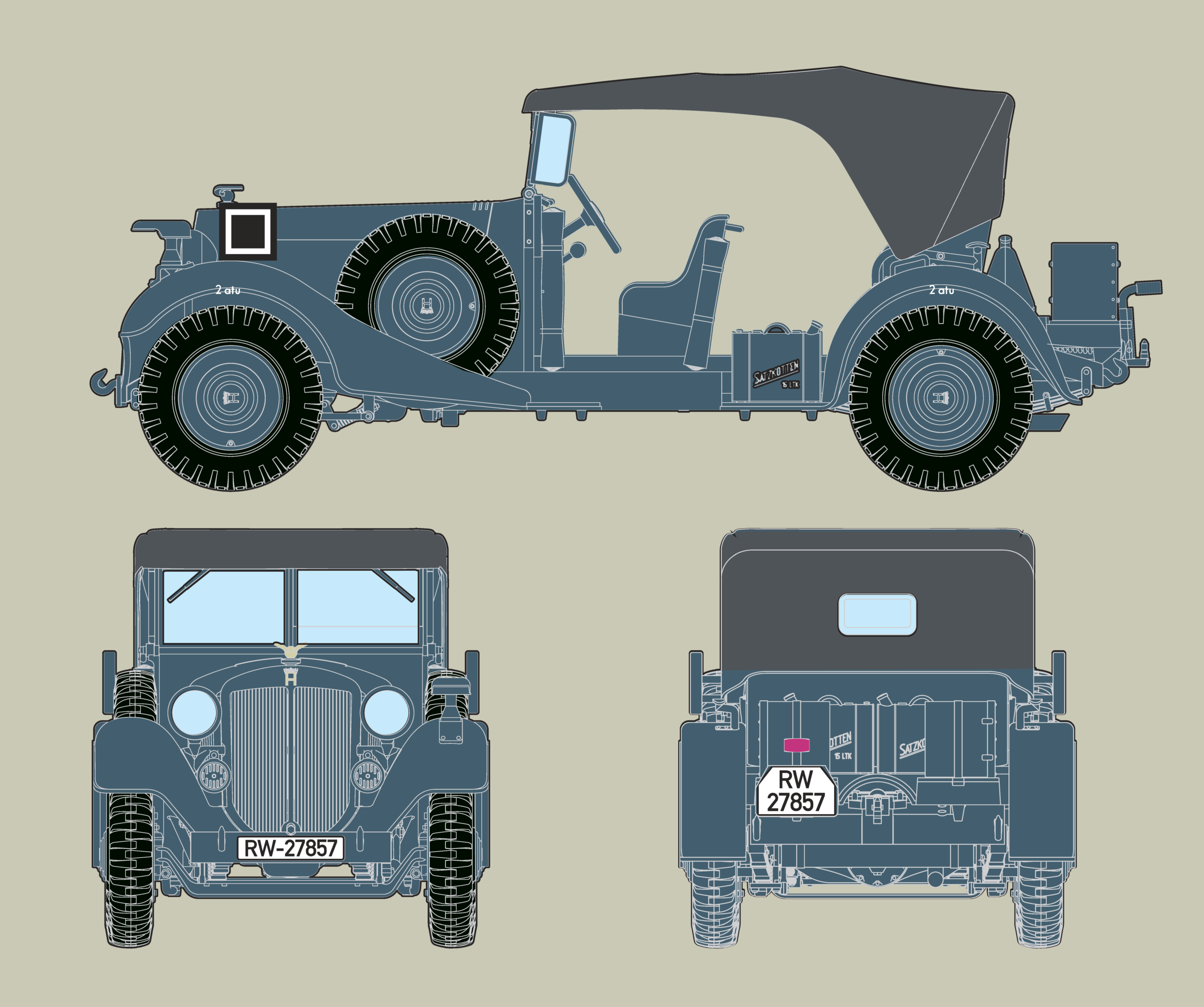 Horch V8 Type 830R Kubelwagen – Image 4