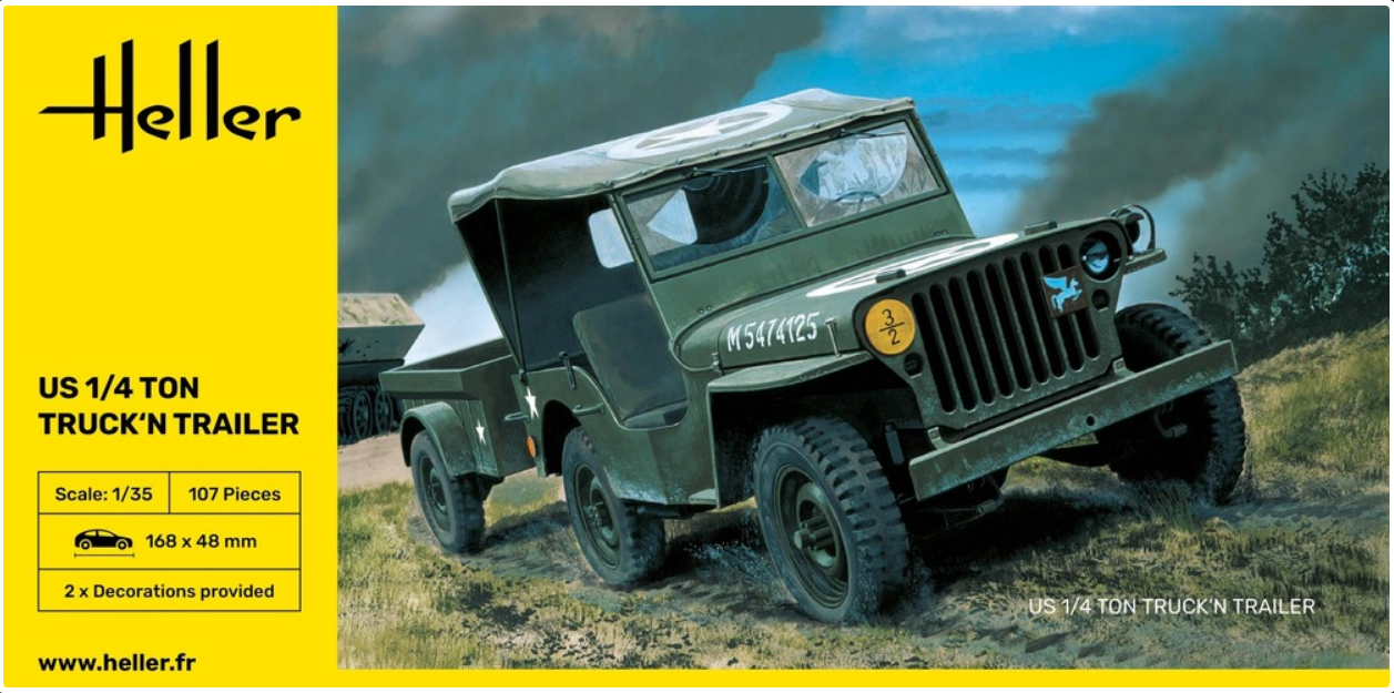 US 1/4 Ton Truck 'n Trailer