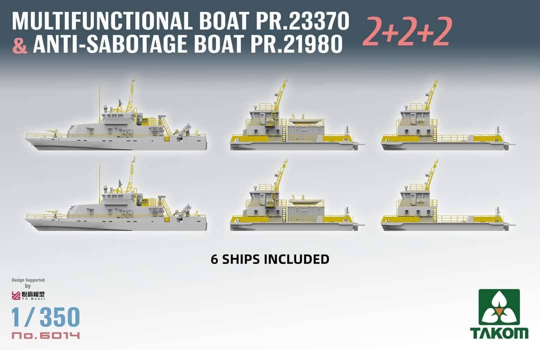 Multifunctional Boat PR.23370 & Anti-Sabotage Boat PR.21980 2+2+2 (6 ships included) – Image 2