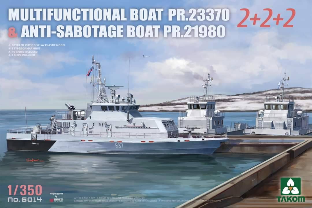 Multifunctional Boat PR.23370 & Anti-Sabotage Boat PR.21980 2+2+2 (6 ships included)