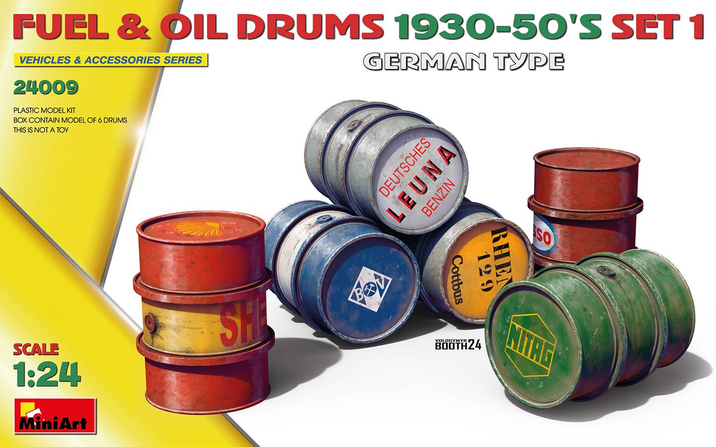 FUEL & OIL DRUMS 1930-50’S SET 1. GERMAN TYPE