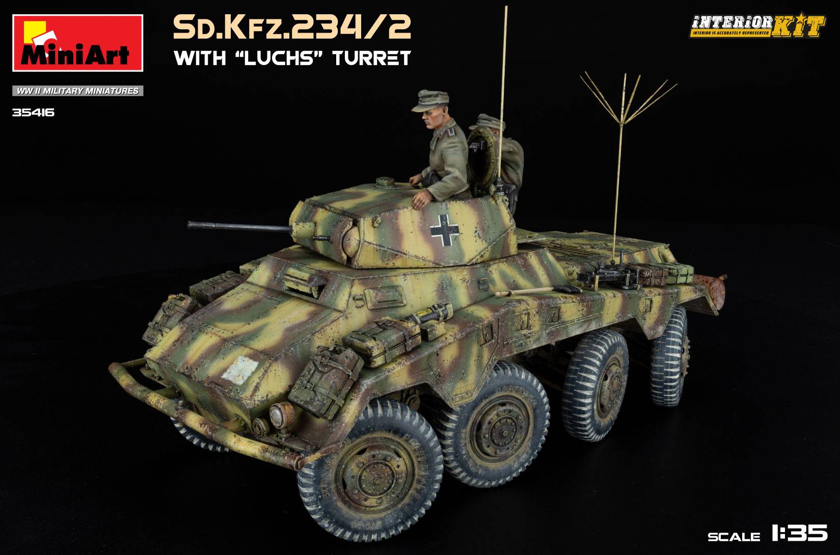 Sd.Kfz.234/2 WITH “LUCHS” TURRET. INTERIOR KIT – Image 4