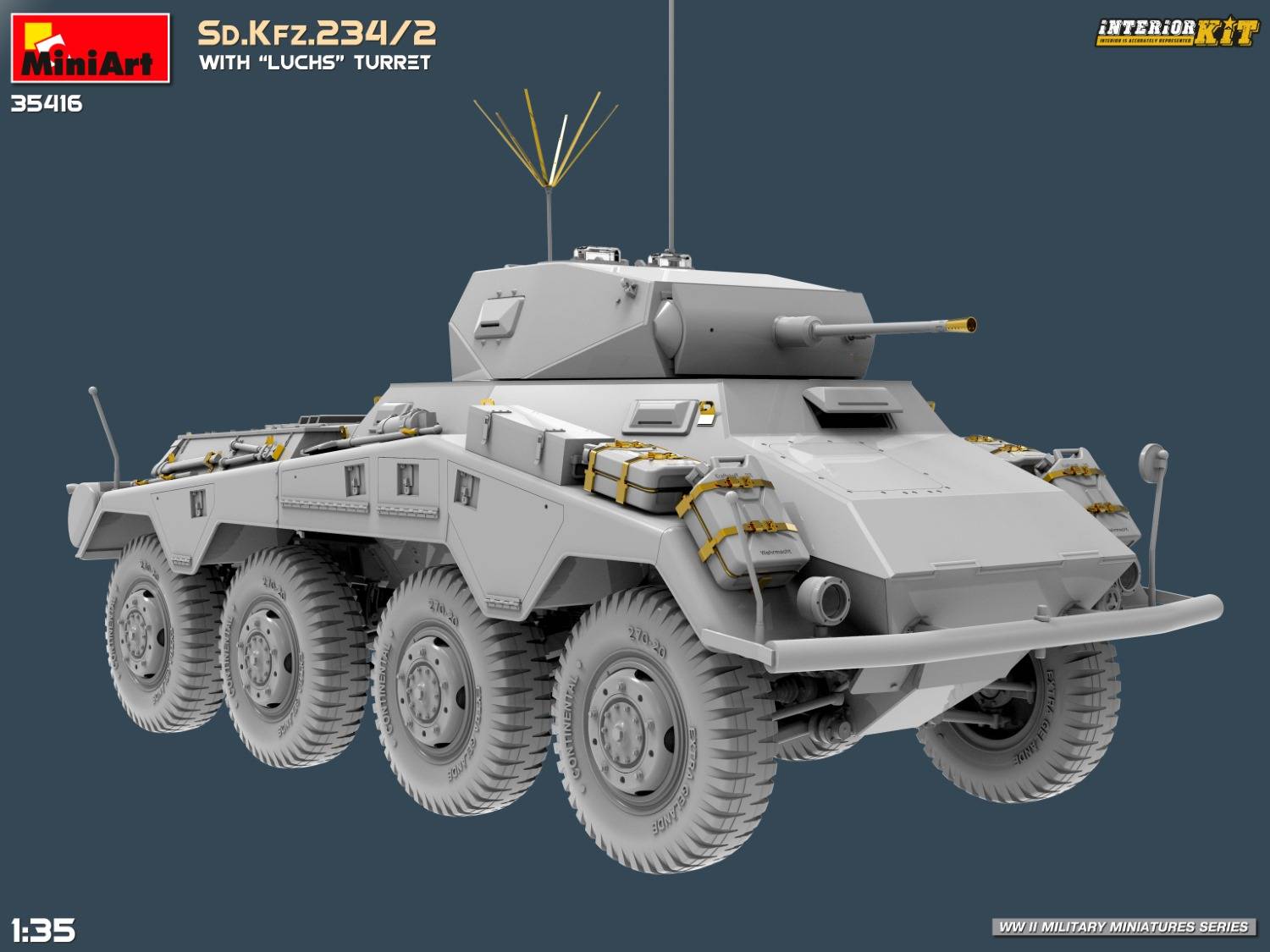 Sd.Kfz.234/2 WITH “LUCHS” TURRET. INTERIOR KIT – Image 7