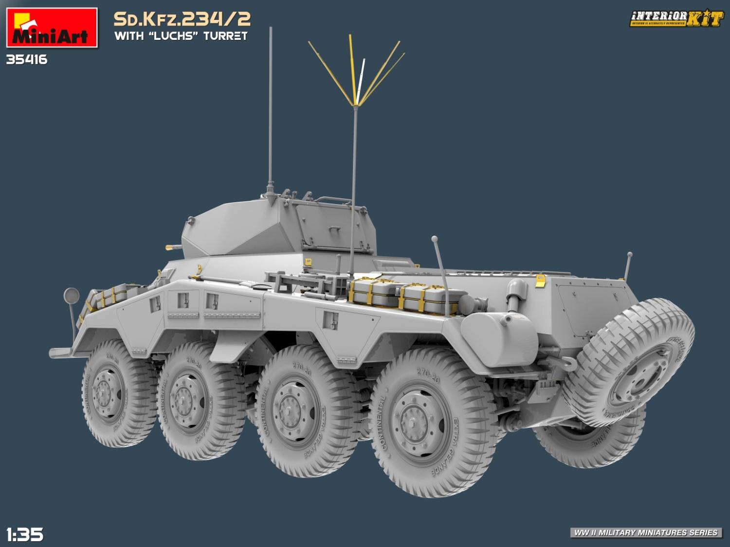 Sd.Kfz.234/2 WITH “LUCHS” TURRET. INTERIOR KIT – Image 8