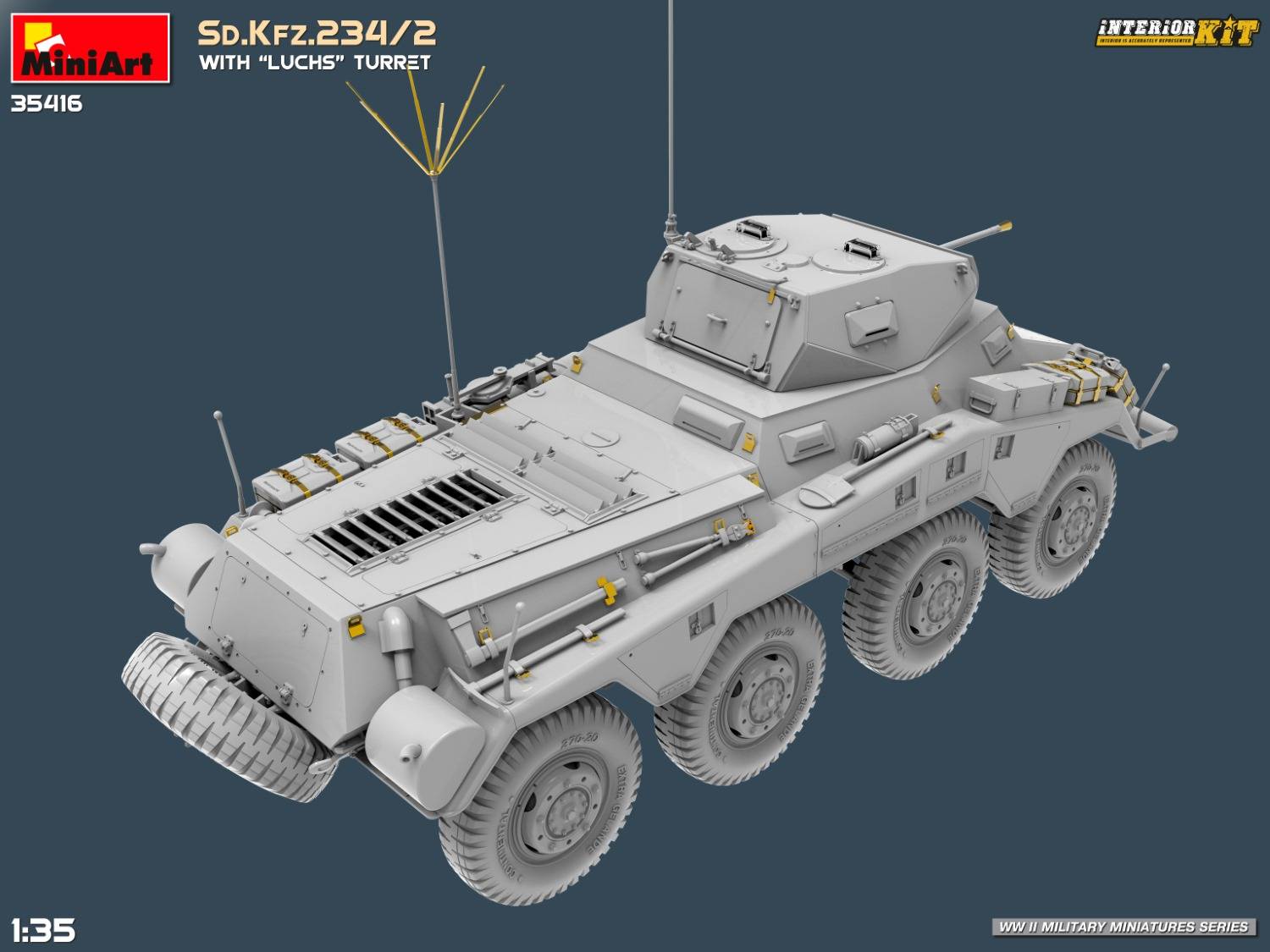 Sd.Kfz.234/2 WITH “LUCHS” TURRET. INTERIOR KIT – Image 11