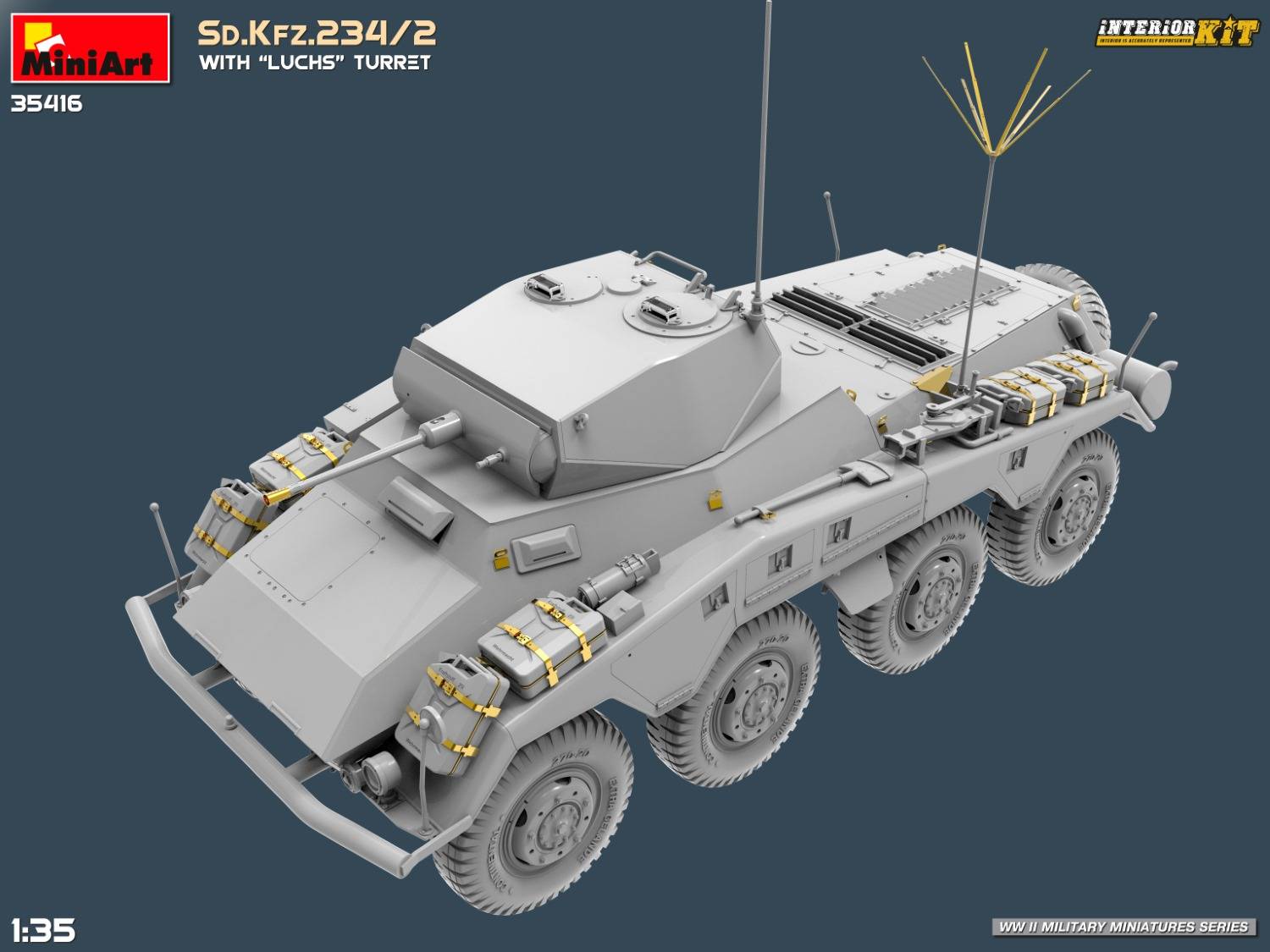 Sd.Kfz.234/2 WITH “LUCHS” TURRET. INTERIOR KIT – Image 12